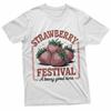 Strawberry Festival Retro Summer Fruit Vintage Vibes Woman T-Shirt