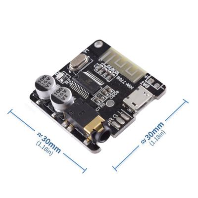 Placa Receptor de Áudio Compatível com Bluetooth 4.1/5.0 2 Canais Módulo de Música Estéreo Sem Fio Áudio 3.5mm Aux Micro USB Alimentado por 5V