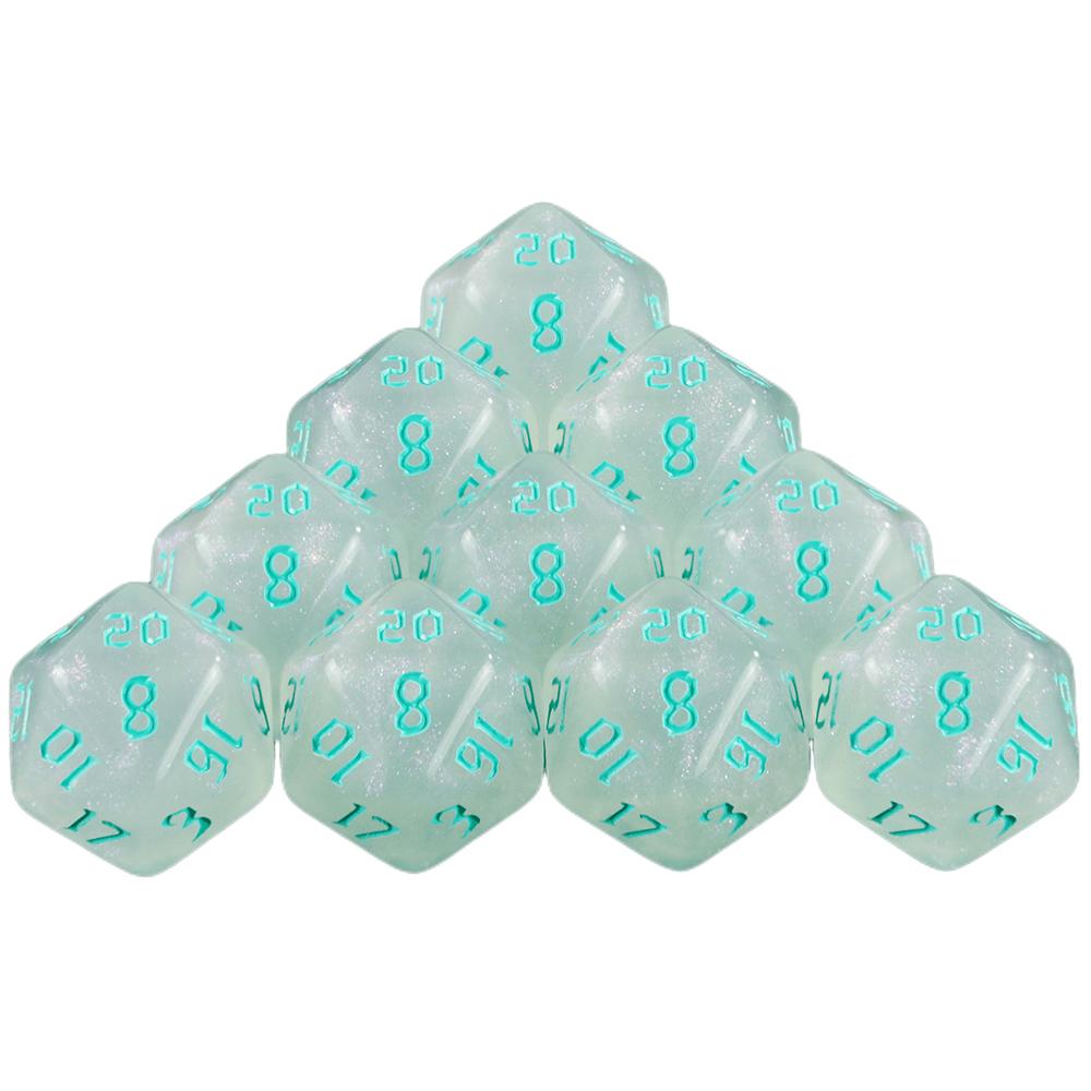 10pcs 20 Sided Polyhedral Dice for DND RPG Table Game Accessories