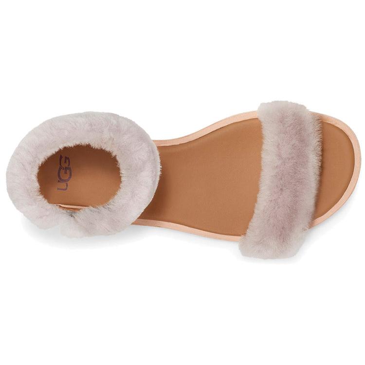 UGG Fluff Springs Outdoor Open Toe Sports Sandals White Women's 1101438-FEA