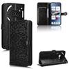 For Nothing Phone (2a) Plus/Phone (2a) Wallet Case Dots Imprinted Magnetic Closing Phone Cover