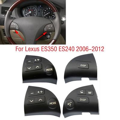 2PCS For Lexus ES350 ES240 2006-2012 Car Steering Wheel Multifunction Bluetooth Speaker Volume Control Button Switch Cover Cap