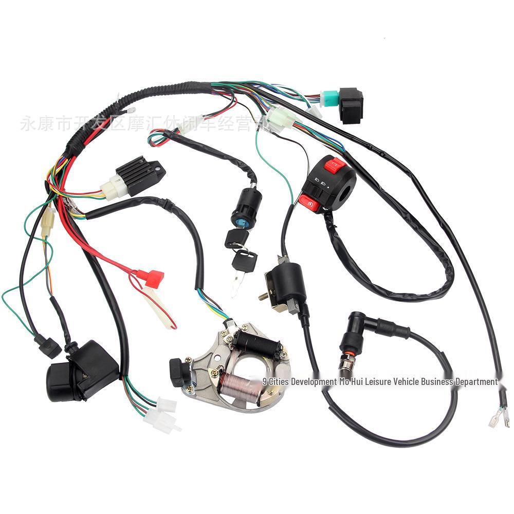 ATV & Off-Road Buggy Wiring Harness Kit for 70-110CC: Ignition & CDI