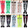 Women Halloween Party Stockings Lolita Printing Witch Cosplay Funny Cartoon Costume Long Socks Accessories Props