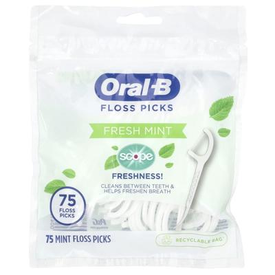 Scope Filo Interdentale Monouso, Menta Fresca, 75 Fili Interdentali