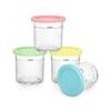 2024 4pcs Ice Cream Pints And Lids For Ninja Creami Nc301 Nc300 Nc299amz Series Ice Cream Storage Contai