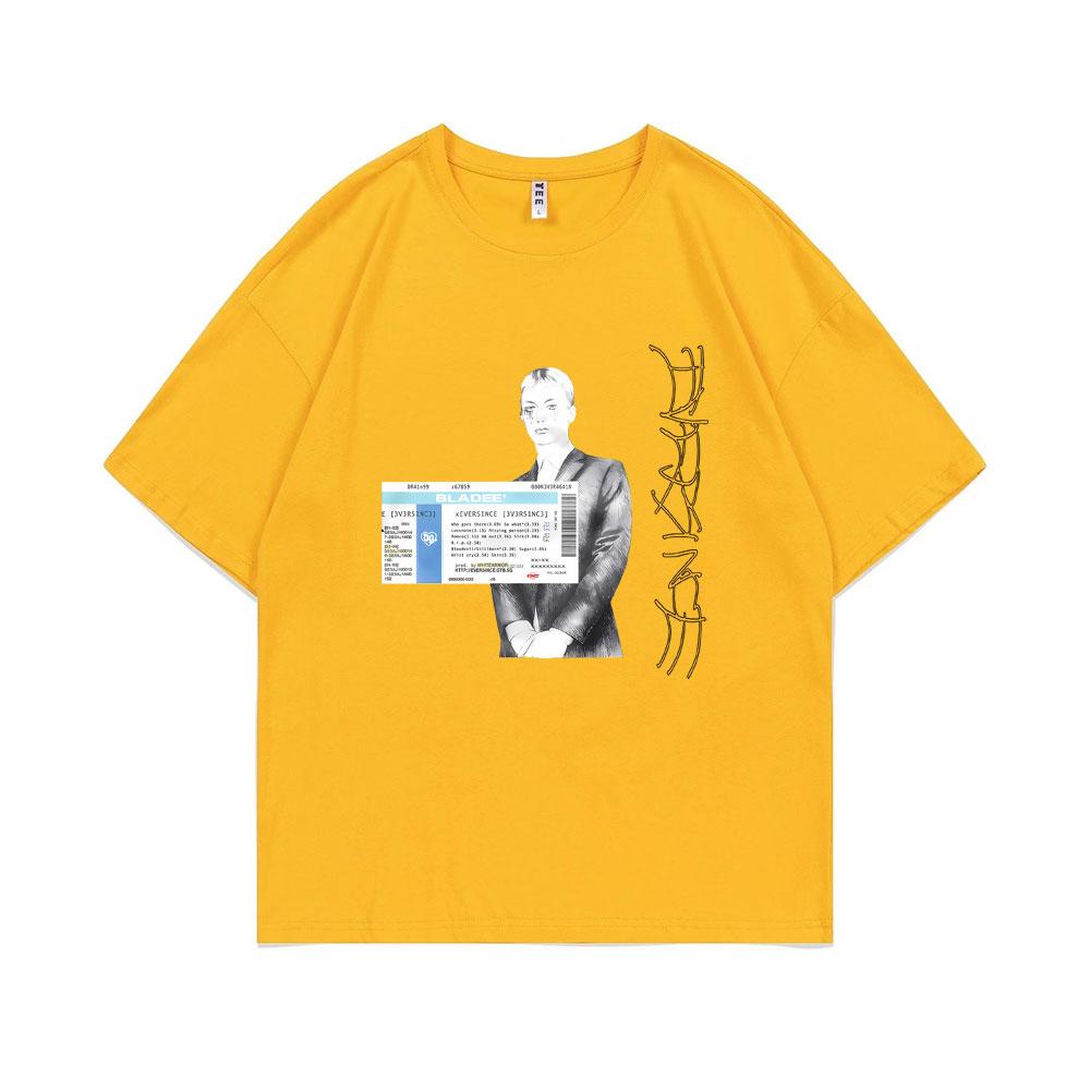 Rapper Bladee Eversince Tshirt Drain Gang T-shirt Men's Fashion Hip Hop Short Sleeve Male Casual Oversized Streetwear T Shirts