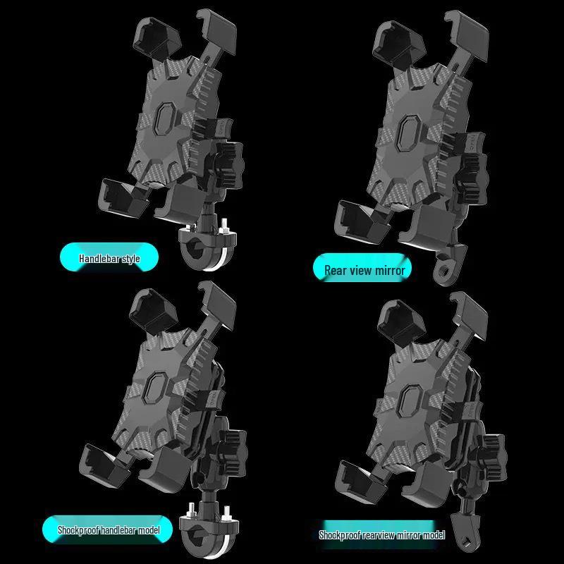 Universal 360° Rotation Mobile Phone Holder for Electric Motorcycles and Food Delivery Riders