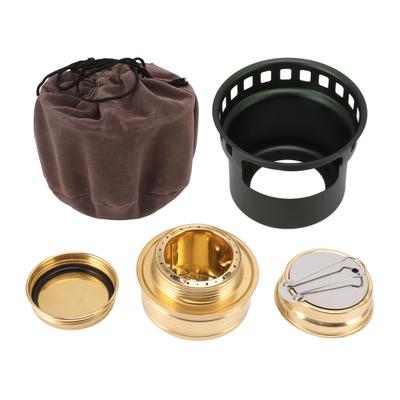 Spirit Burner Copper Windproof Portable Aluminium Alloy Alcohol Backpacking Stove for Camping