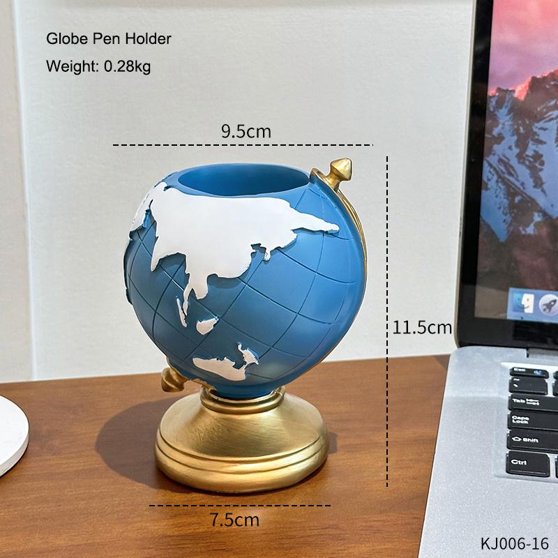 

Креативный держатель для ручек в виде глобуса из смолы, офисный настольный декор, украшение для дома, комнаты, гостиной, спальни, канцелярские принадлежности, хранение, подарок