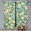 Set Of 2 Vintage William Morris Curtains Original Design Flower Green Leaf Home Decoration Living Room Bedroom Curtain Polyester Ideal For Great