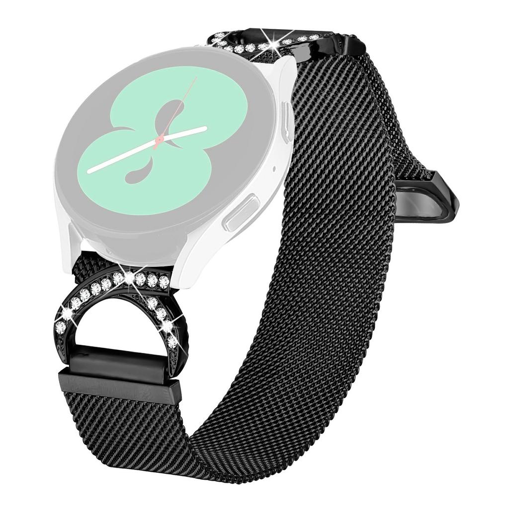 For Huawei Watch GT 3 42mm Watch Band Milanese Metal Strap Rhinestone Decor