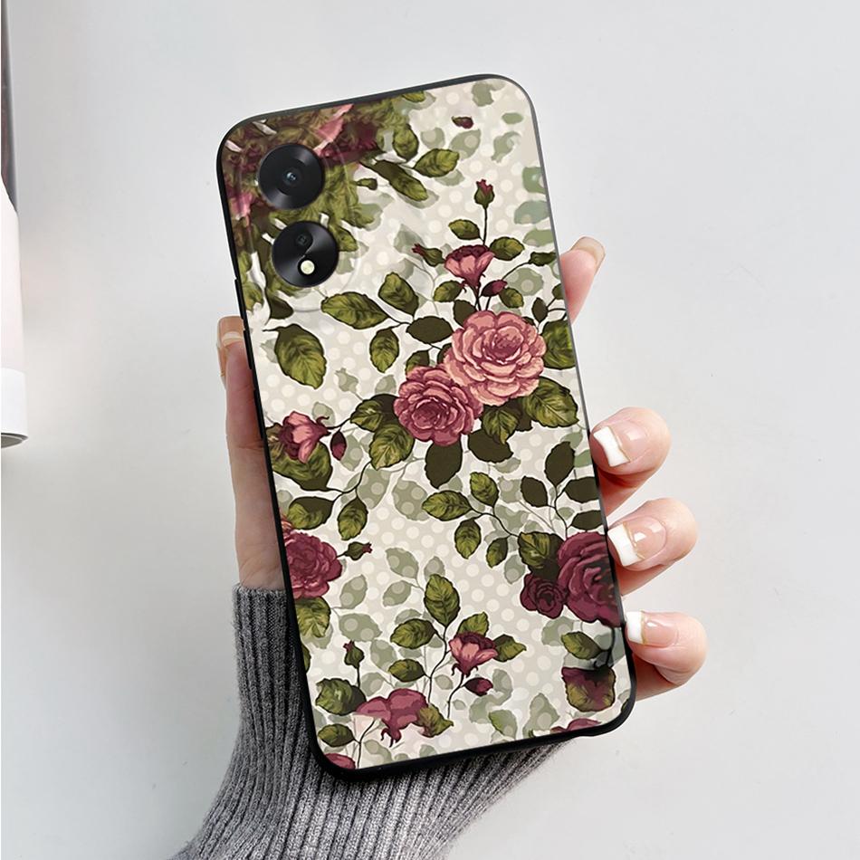 For Oppo A18 A38 Case Cute Bear Frog Cartoon Soft Silicon Phone Case For Oppo A38 4G A 38 OppoA38 CPH2579 6.56" Back Cover Capas