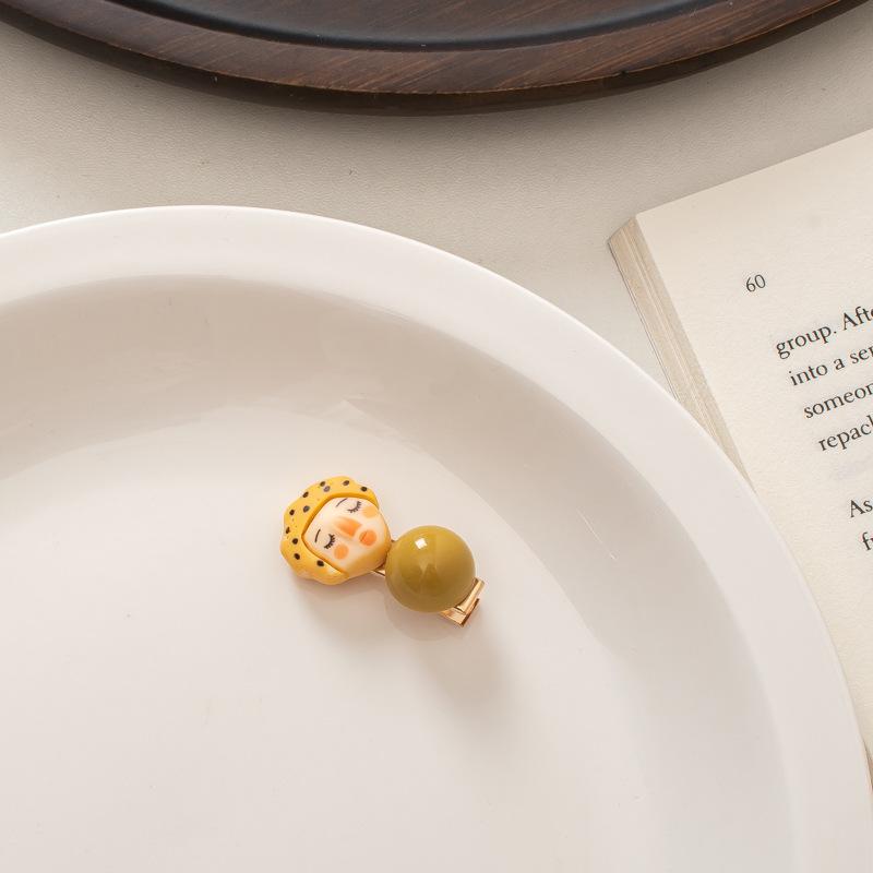 Cute Cartoon Duckbill Hair Clips for Women Handmade Korean Style Funny Hair Accessories