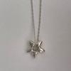 Simple Trendy Star Hollow Choker Necklace Pendant Neck Jewelry Accessories Women Men's Party Chain Necklace