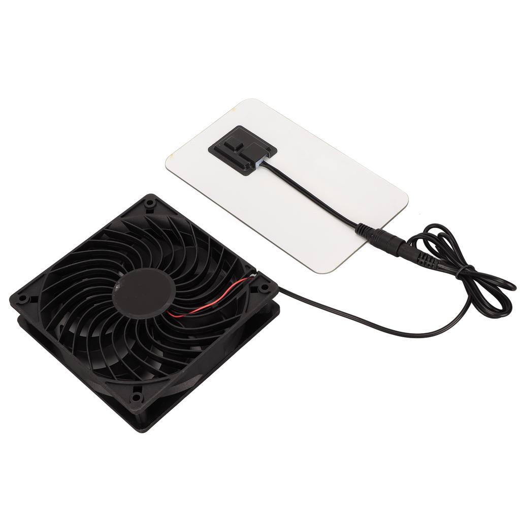Solar Panel Fan Energy Saving Portable Easy To Use Solar Power Panel Exhaust Fan for Pet Houses for Greenhouse