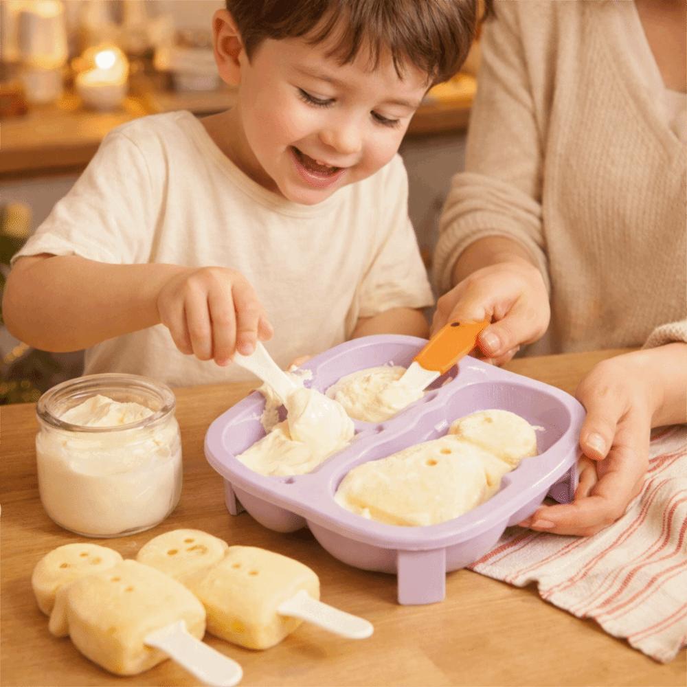 With Lids Ice Lolly Mold With Sticks Ice Cream Maker Molds Food Grade Ice Cube Tray Kitchen Tools