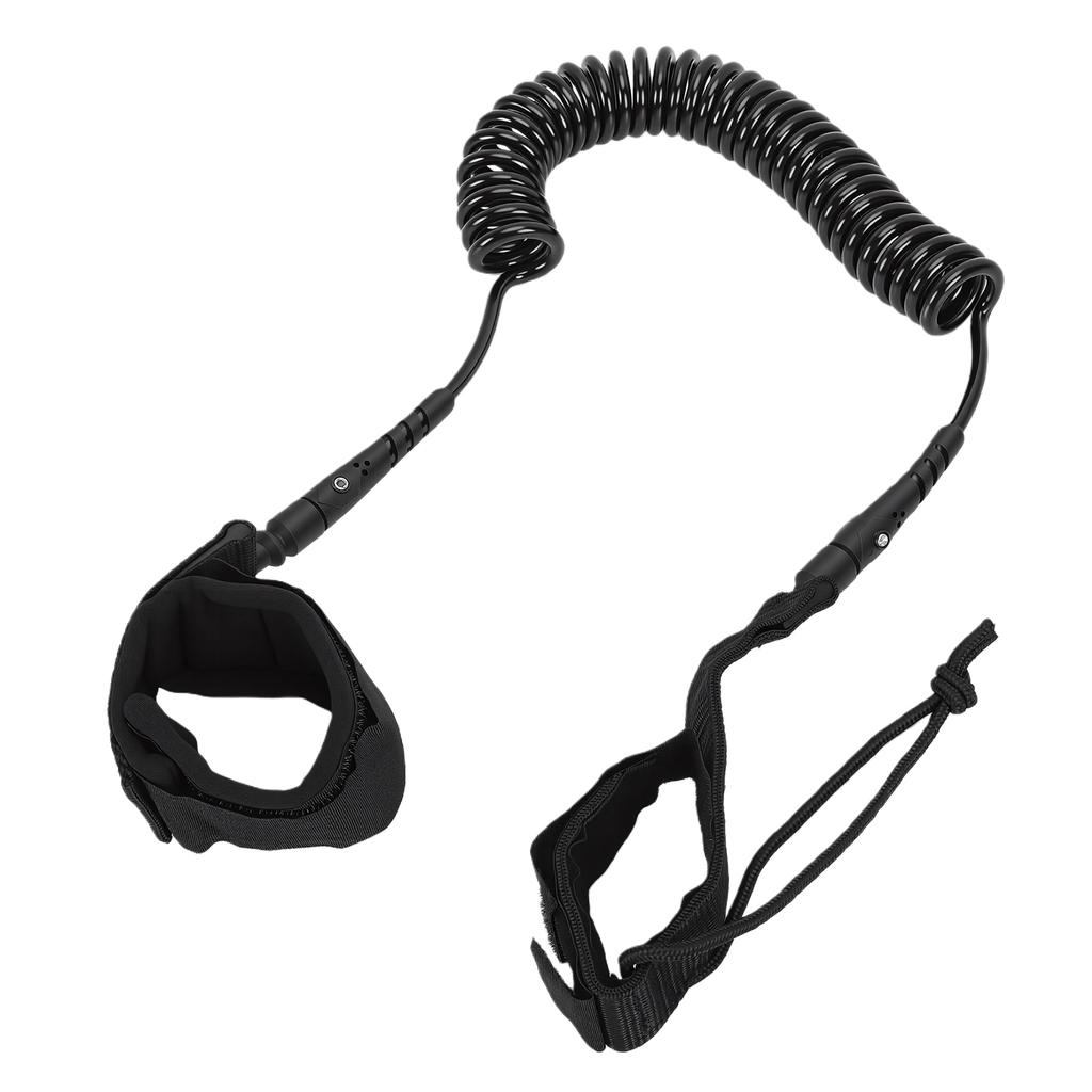Ankle Surfboard Leash TPU Nylon 9.8FT Coiled Stand Up Paddle Board Leash Leg Rope for Shortboard Longboard