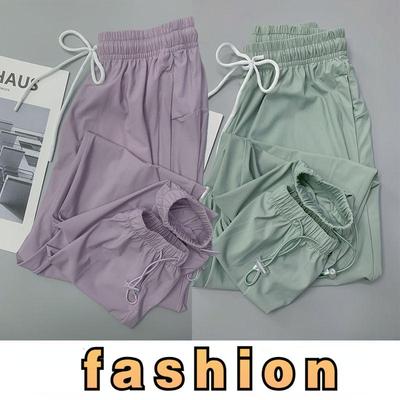 Breathable Quick-drying Sports Pants for Women's Summer Outdoor Running Pants