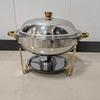 Stainless Steel Chafing Dish Buffet Set with Alcohol Burner