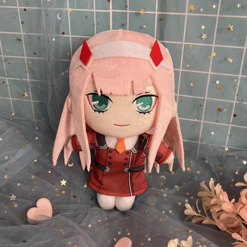 20cm Gioco DARLING In The FRANXX Peluche Bambola Giocattolo Anime Zero Two 02 Carino Morbido Cuscino Imbottito Regalo per Bambini