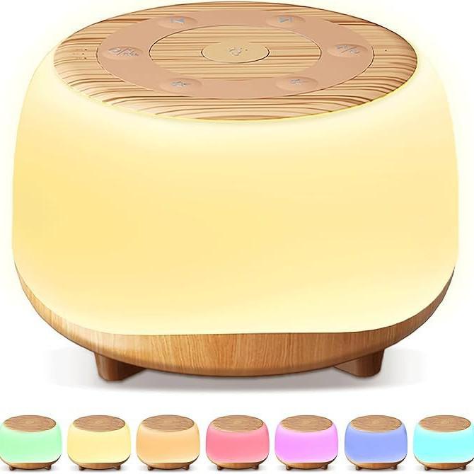 Portable Baby Sleep Aid with Night Light & White Noise Speaker