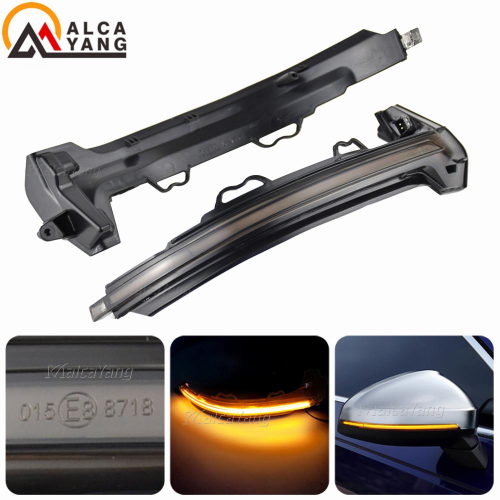 For A4 S4 RS4 B9 2016-2019 A5 S5 RS5 Dynamic Turn Signal LED Light Side Wing Rearview Mirror Indicator Sequential Blinker