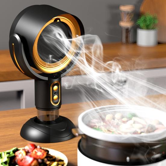 Masaüstü Davlumbaz USB Güç Kaynaklı Negatif İyon Mini Taşınabilir Egzoz Fanı 5v 8w İki Hızlı Ayarlı Duman Aspiratörü Daire Mutfak Masa Üstü Kullanımı İçin