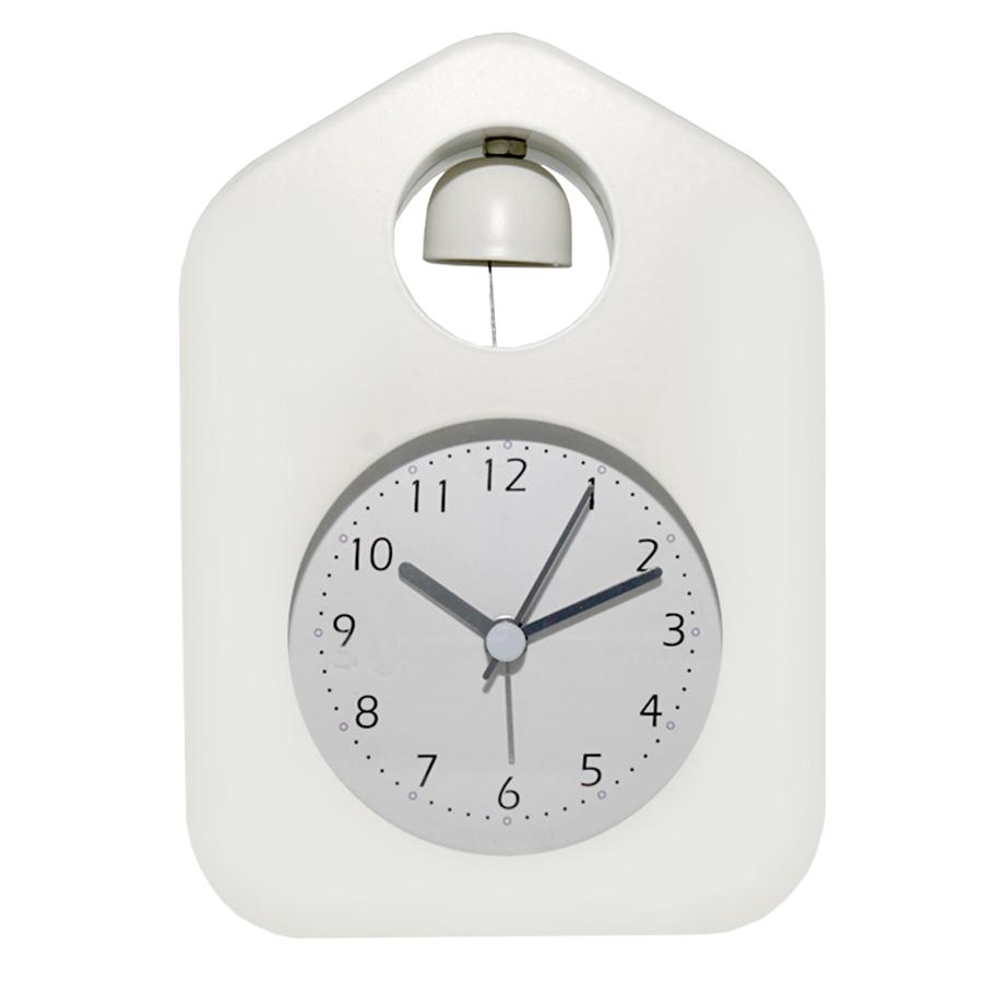 1pc simple metal cartoon quartz alarm clock, living room desktop/bedroom bedside silent night light clock