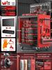 Drawer-Type Workshop Tool Cart: Three-Layer, Multi-functional Hand Cart & Storage Shelf for Car Repair.
