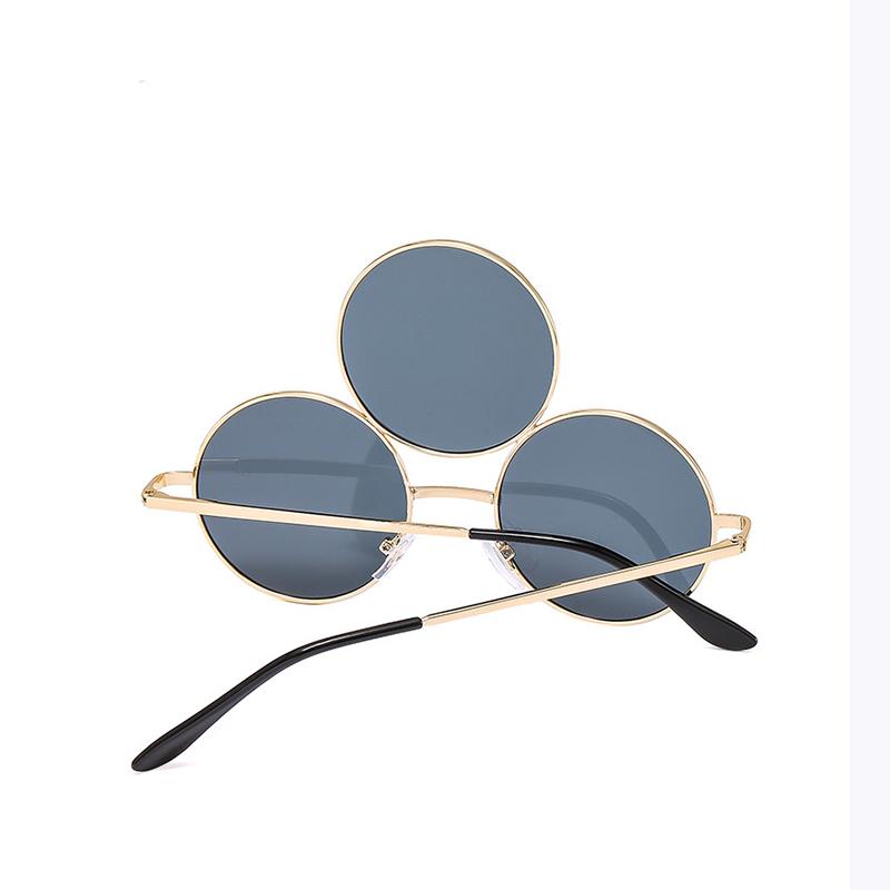 Fashion Sunglasses Funny Three Lens Outdoor Protection Sunglasses