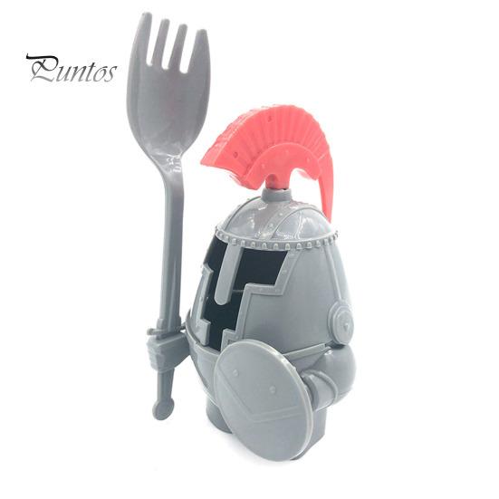 Подставка для вареных яиц дизайн рыцаря легко моется многоразовый жесткий пластиковый держатель для яиц с ложкой детские игрушки B 769₽