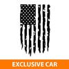 Distressed American Flag Truck Tailgate Vinyl Decal USA Sticker Fits Most Trucks