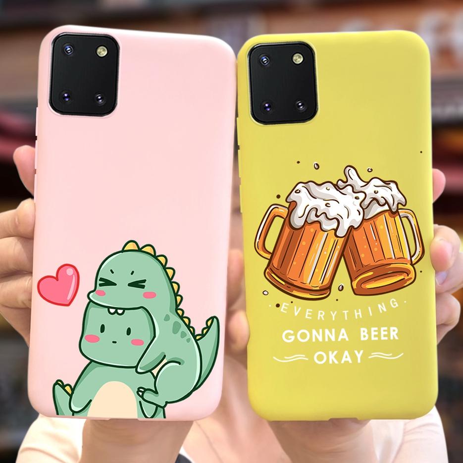 For Samsung Galaxy Note 10 Lite Case Cute Candy Painted Cover Soft TPU Phone Case For Samsung Note10 Lite Galaxy S10 Lite Bumper