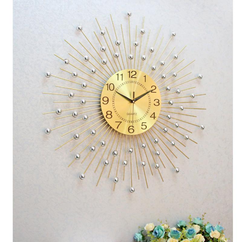 Beaded Diamond Crystals Jeweled Wall Clock For Living Room Decoration Gifts