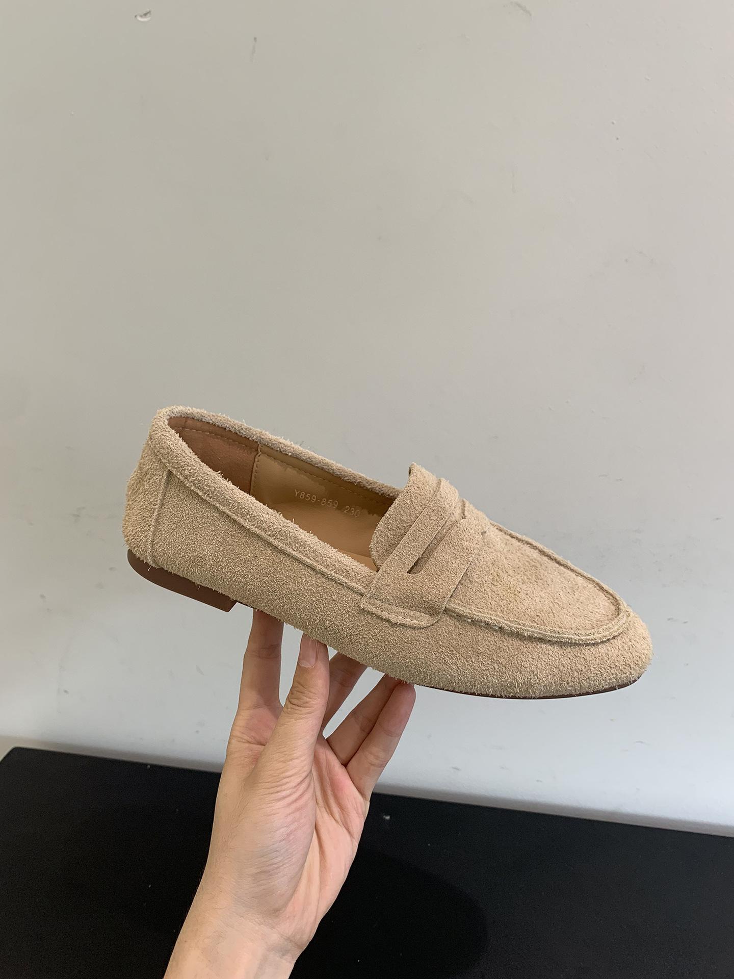 

Cowhide version~ Retro spring and autumn loafer single shoes women s shoes 2025 new versatile brown British style small leather shoes 37