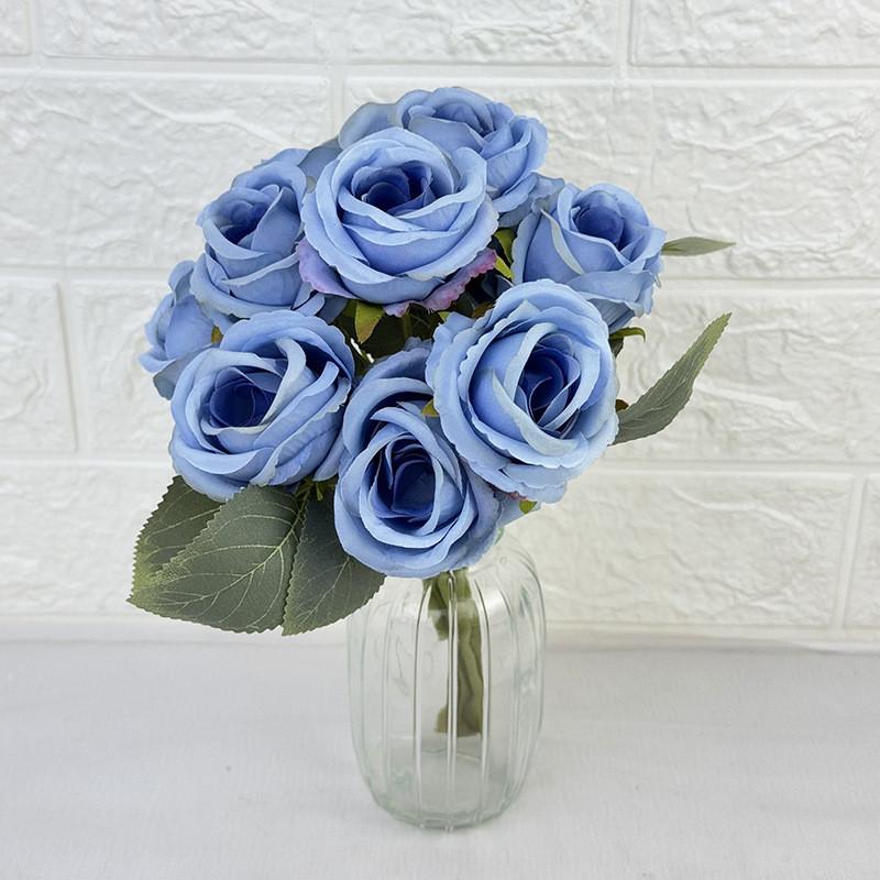 Rose Flower Bouquet For Wedding Photography Home Decor With Silk Material For Celebrations