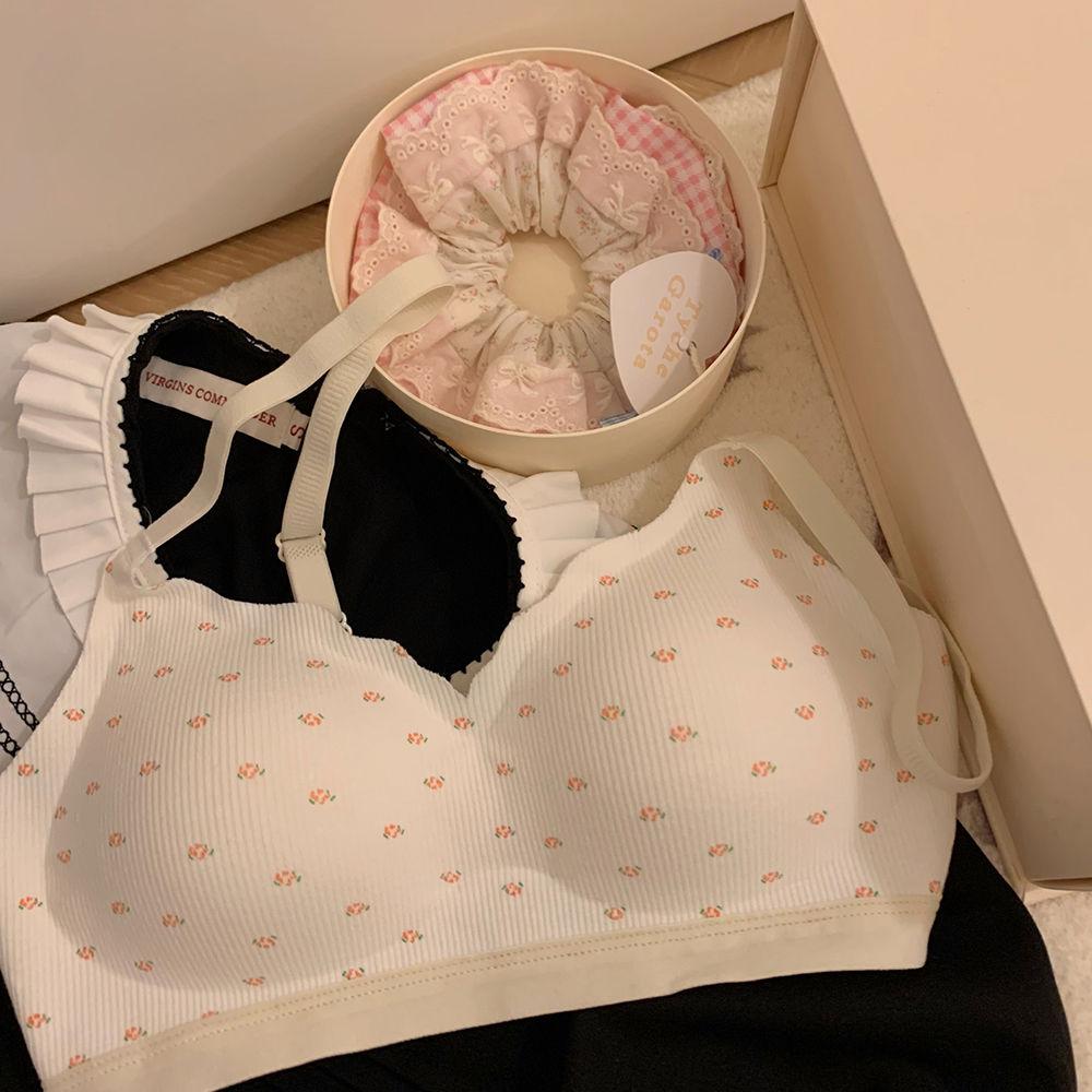 Cute Sweat Bras For Women Sling Push Up Underwear Women Fashion Lingerie Inner Wear Sexy Tank Vest