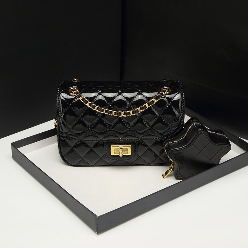 Wedding decoration Zomer Mode en Modieuze Kleine Geur Diamanten Ketting Tas voor Vrouwen met Glanzend Koel Ontwerp &Eacute;&eacute;n Schouder Crossbody Kleine Vierkante Tas