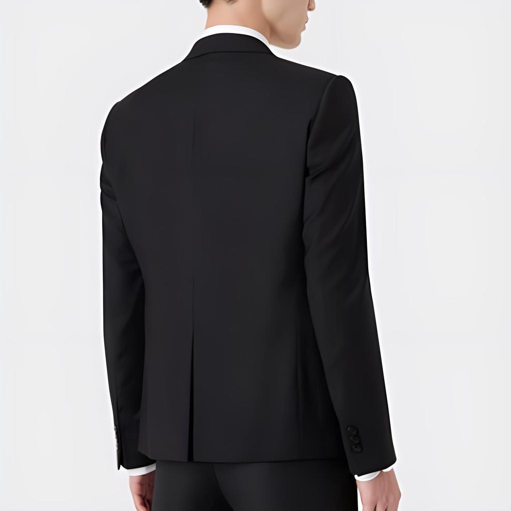 Emporio Armani Single-breasted Virgin-wool Jacket 01G160-01047-922
