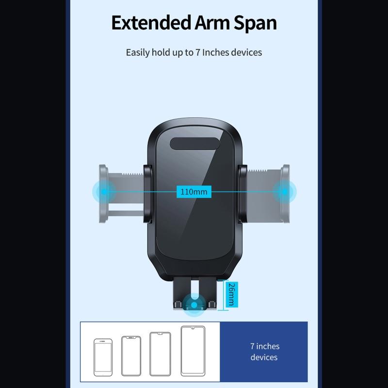 Auto Handyhalterung Windschutzscheibenhalterung für 110mm Breite Geräte Armaturenbrett Robuster Ständer Halterung