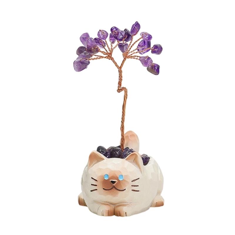 Crystal Bonsais Crystal Tree Money Tree Feng Shuis Decoration Table Ornament