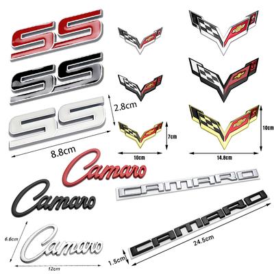 Metal Car Side Body Fender Stickers Wing Shape Styling Decal For SS Camaro Aveo Cruze Malibu Captiva Trax Niva Captiva