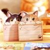 Kawai Stationery Paw Print Post Office Cute Cat Special Shaped Sticky Student Handbook Decoration Material MessageTimes Lovely