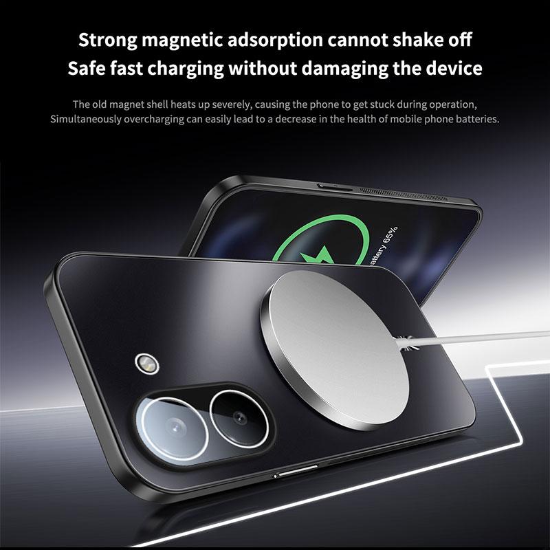 Para Xiaomi POCO X8 Pro Funda Dura Mate PC Magnética Carga Inalámbrica Protección Trasera del Teléfono Para POCO X8Pro Carcasa Paracho