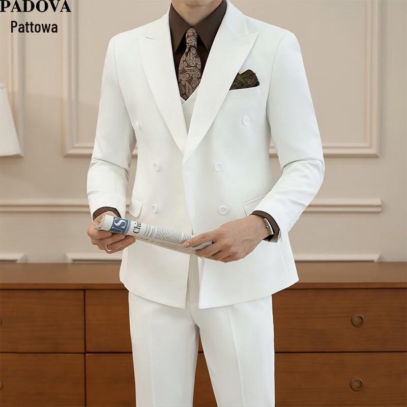 Patova Men s Slim Fit Solid Color 3-Piece Suit 33