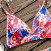 European and American Sexy Slimming Backless Printed Triangle Bikini for Women