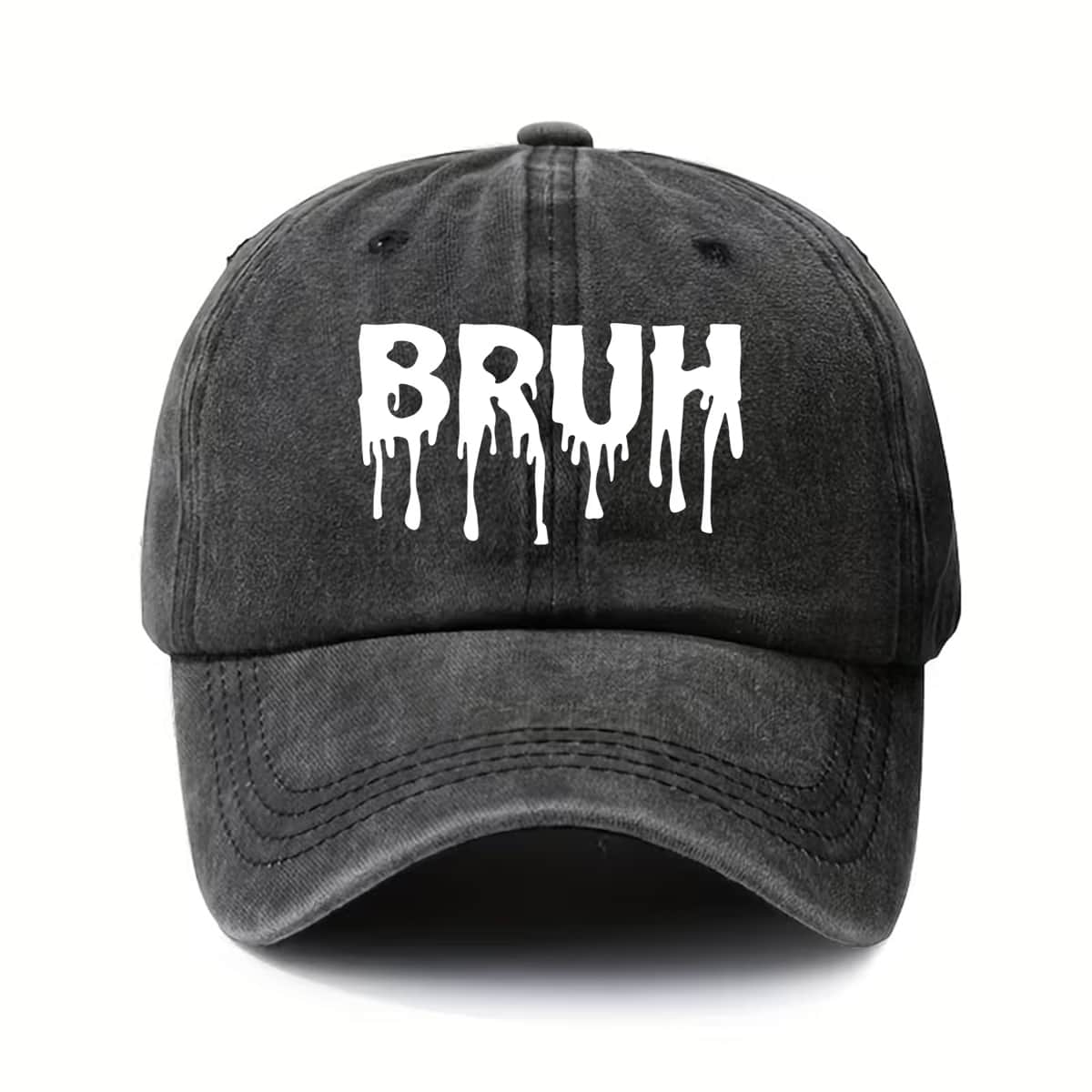 

BRUH Baseball Cap Fashionable American Street Style Casual Fashion Sun Hat