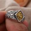 Bohemia Style Goddess Of Justice Justitia Vintage Thai Silver Unisex Ring Jewelry For Women Men Gifts No Fade