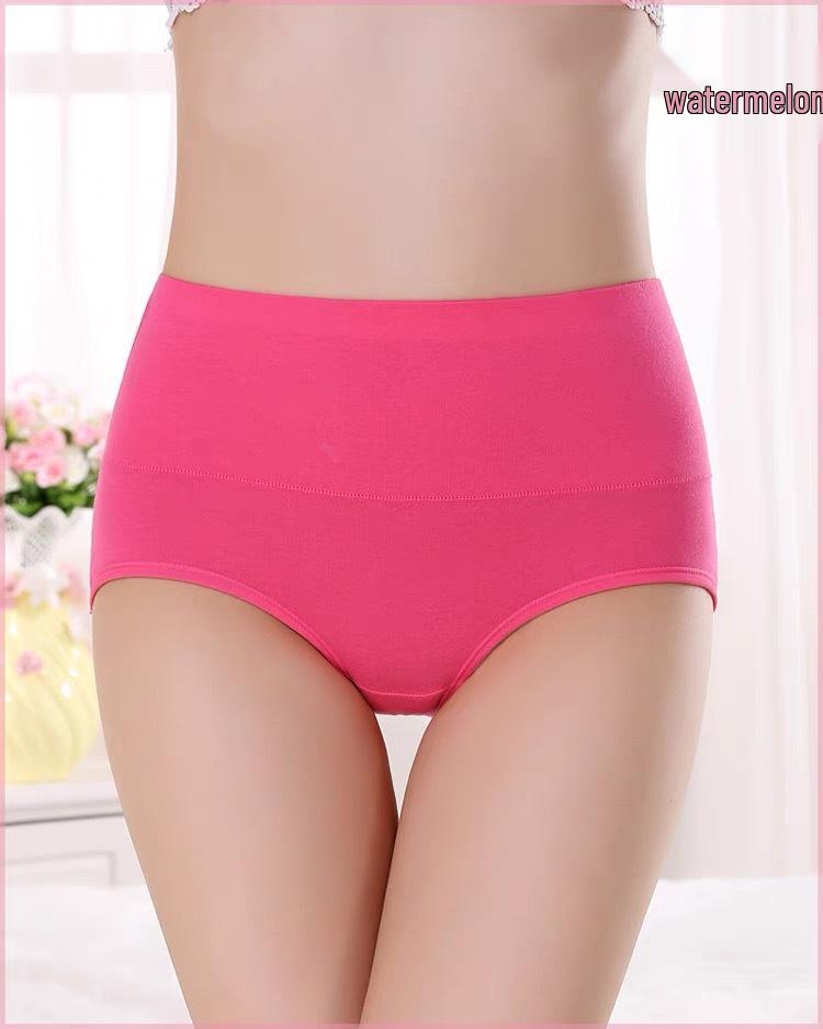 Novas Calcinhas Triângulo de Algodão de Cintura Alta para Mulheres - Sem Costura, Respiráveis, Antibacterianas, Tamanho Grande, com Controle Abdominal e Levanta Bumbum.